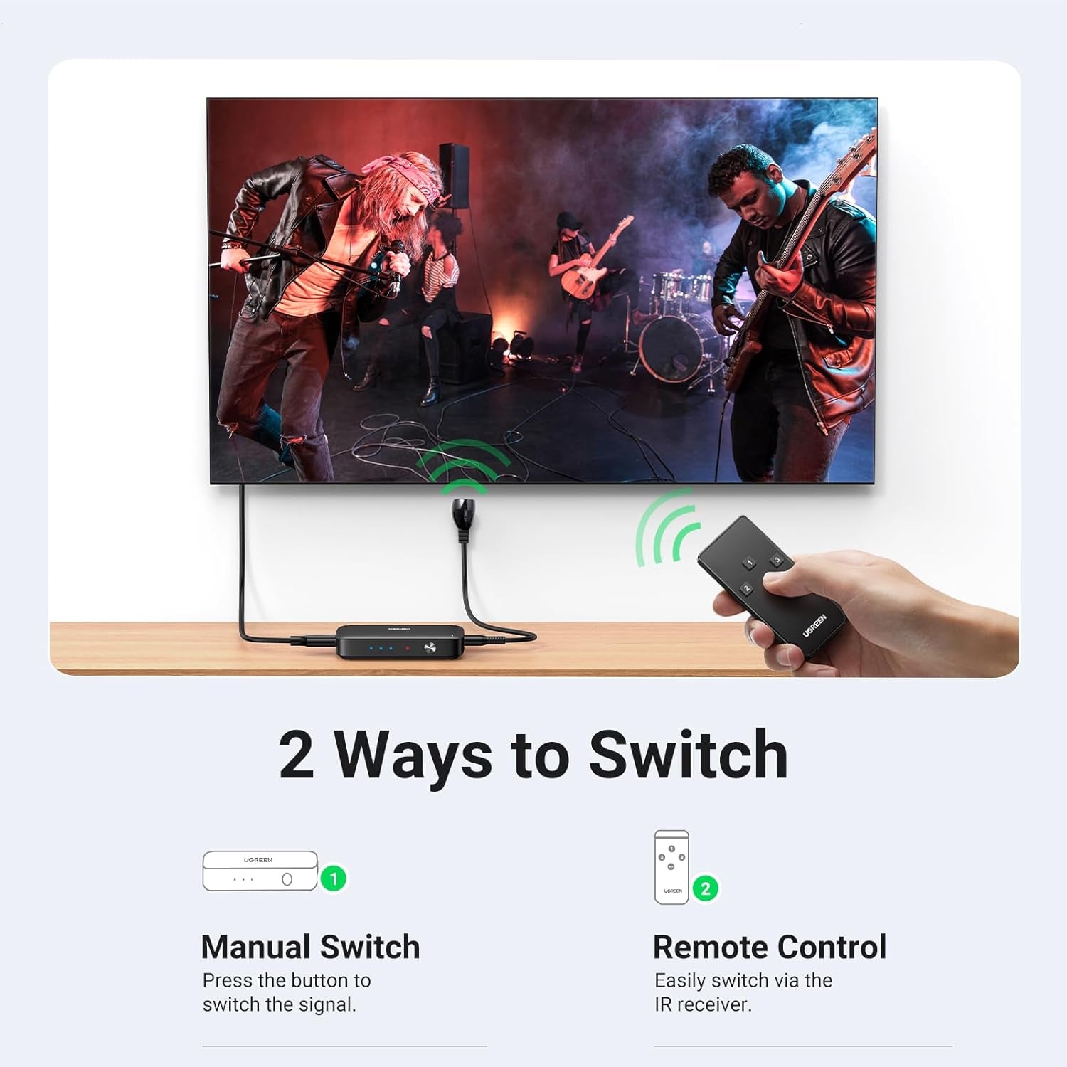 UGREEN 80125 HDMI Switch 3 em 1