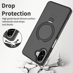 Capa VAWI Vanquish MagSafe Transparente com Suporte Stand de Anel para Smartphone Samsung Galaxy A06 4G / Galaxy A07 4G - Transparente com Anel Preto