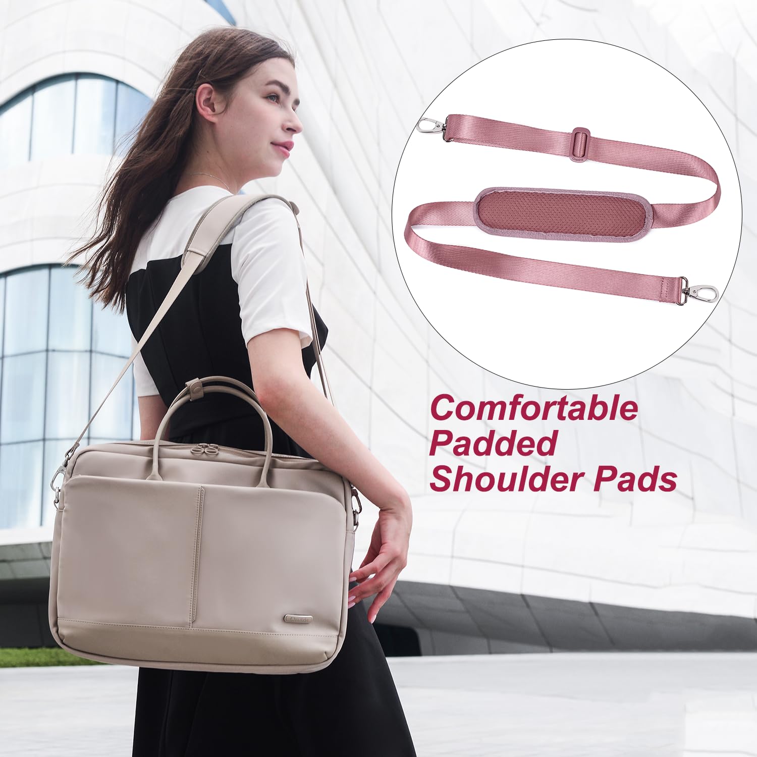 Chantria CB00772 - Bolsa para Laptop Feminina até 15,6"
