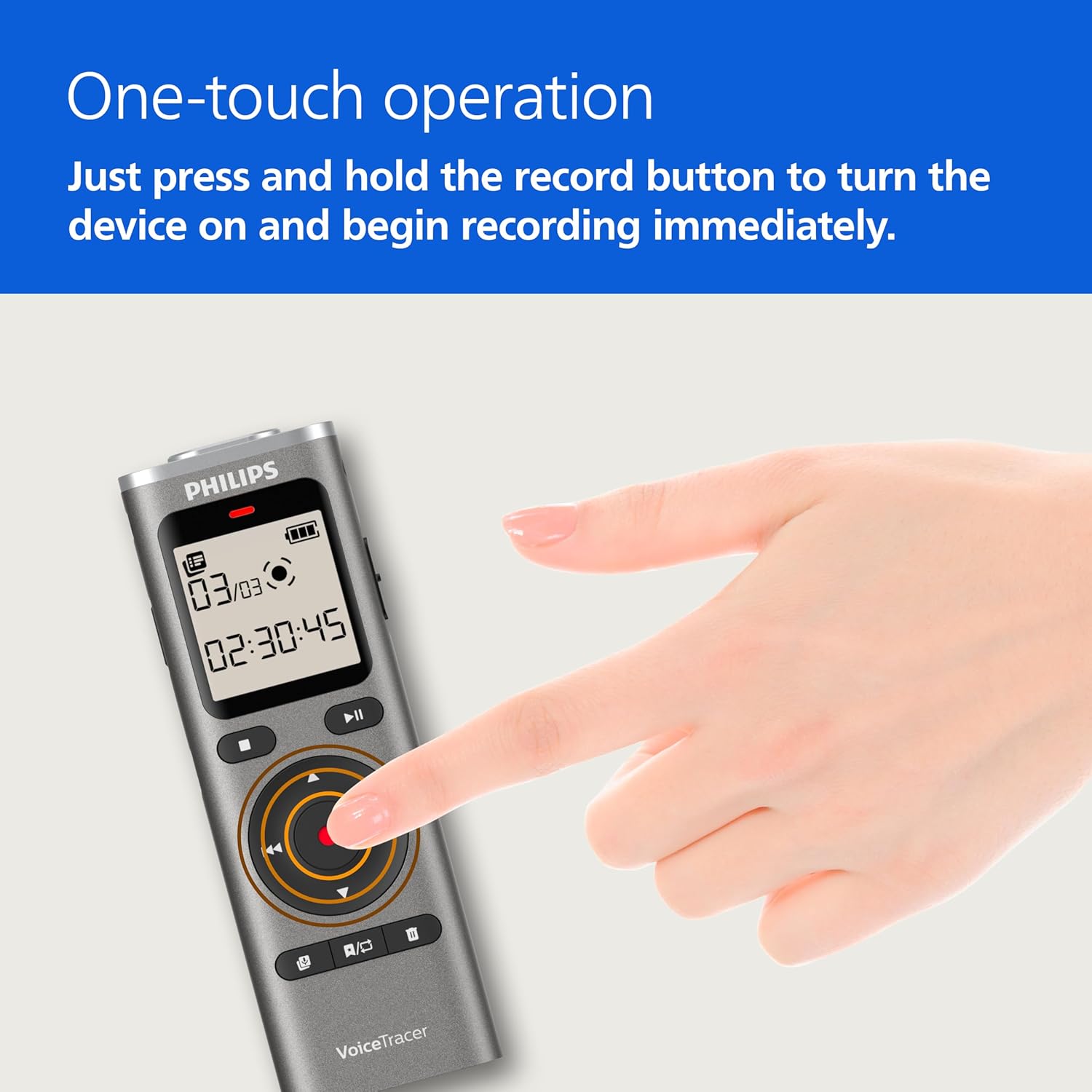 GRAVADOR DIGITAL DE VOZ PHILIPS VOICETRACER