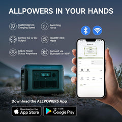 ⚡ ALLPOWERS R1500 – Estação de Energia Portátil 1800W com Bateria LiFePO4