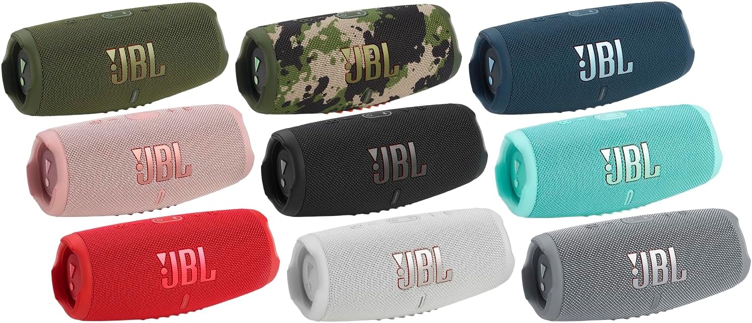 JBL CHARGE 5 - Portable Waterproof (IP67) Bluetooth Speaker with Powerbank USB Charge out, 20 hours playtime, JBL Partyboost (Black)
