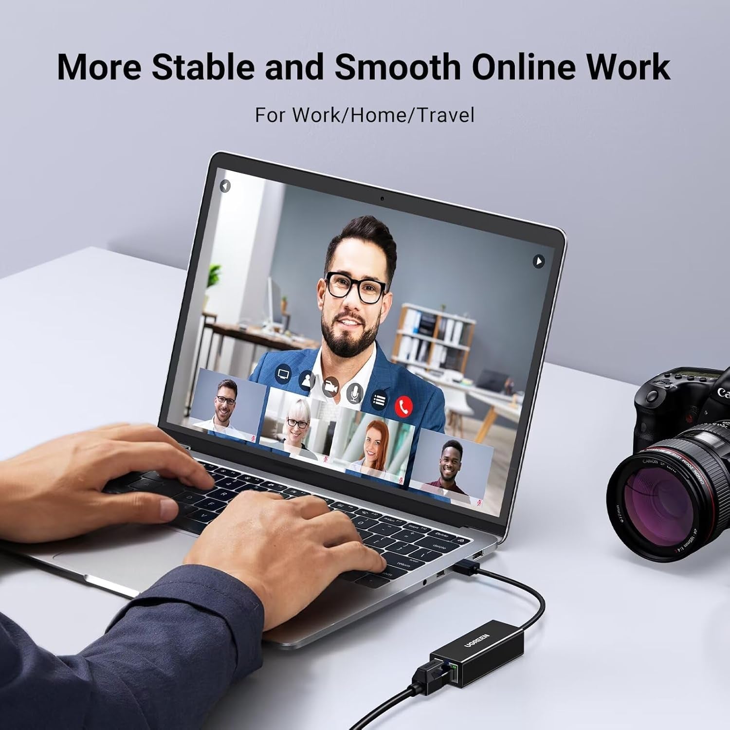 UGREEN Adaptador USB-A para Ethernet 10/100 Mbps – Modelo 20254
