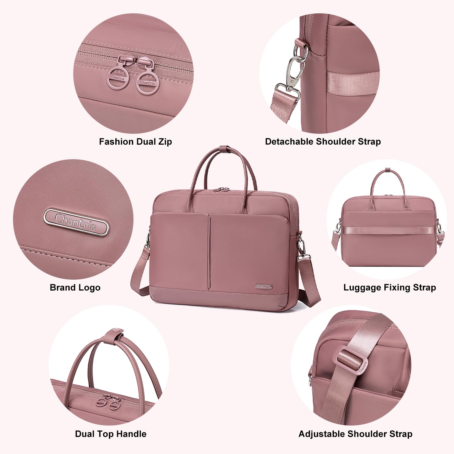 Chantria CB00772 - Bolsa para Laptop Feminina até 15,6"