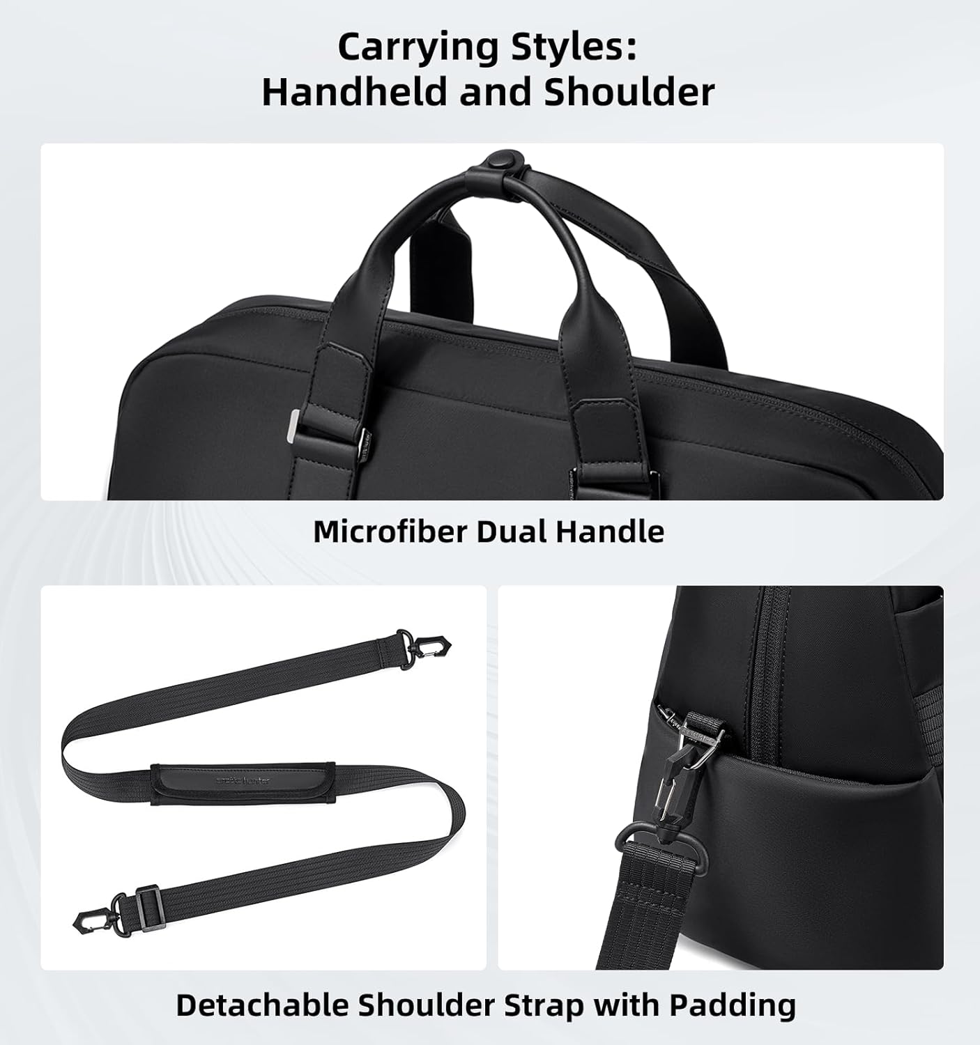 Arctic Hunter LXB00842 – Bolsa de Viagem / Duffle Bag (Preto & Khaki)
