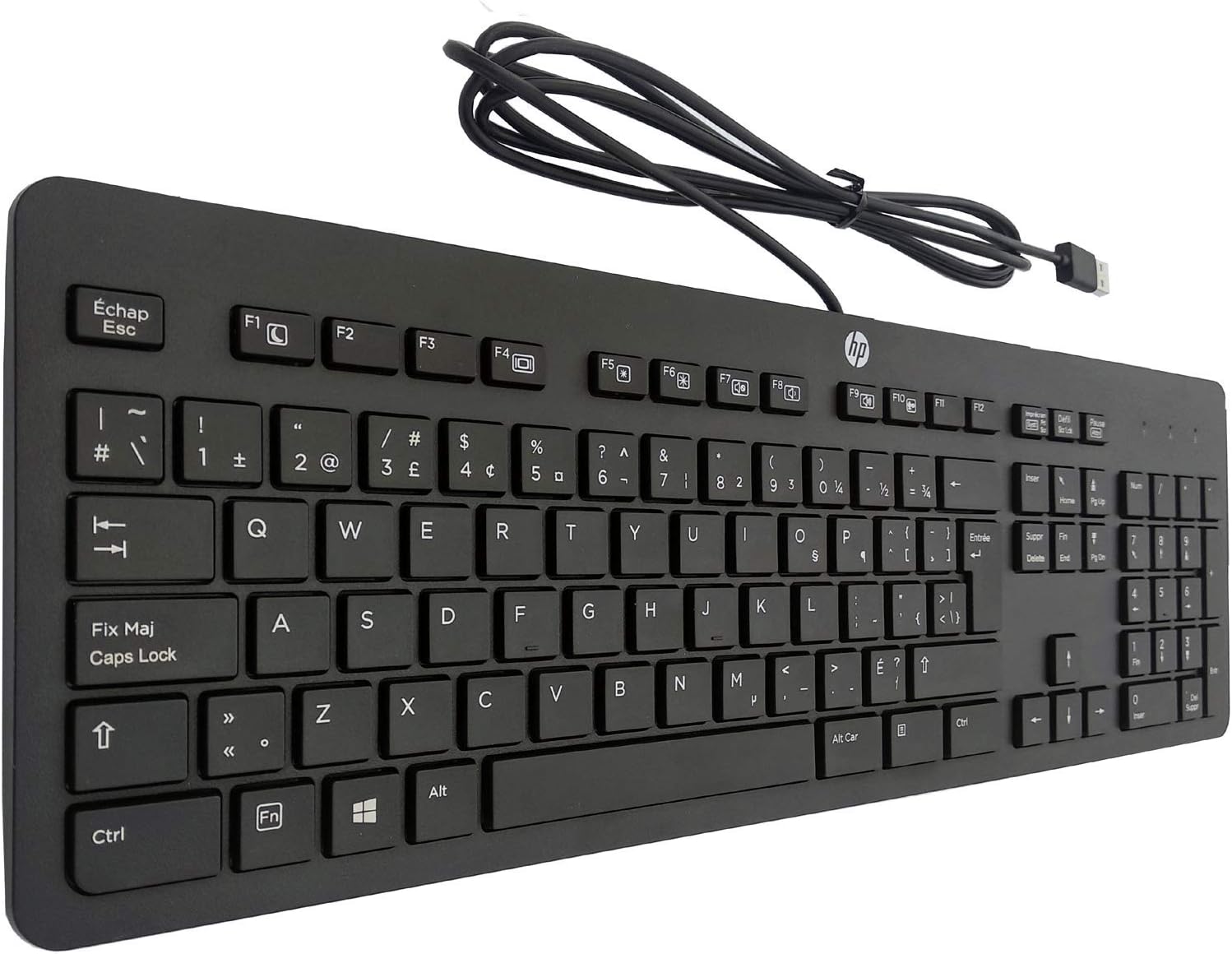 Teclado HP Original USB N3R87AA / K1500 Preto com Fio
