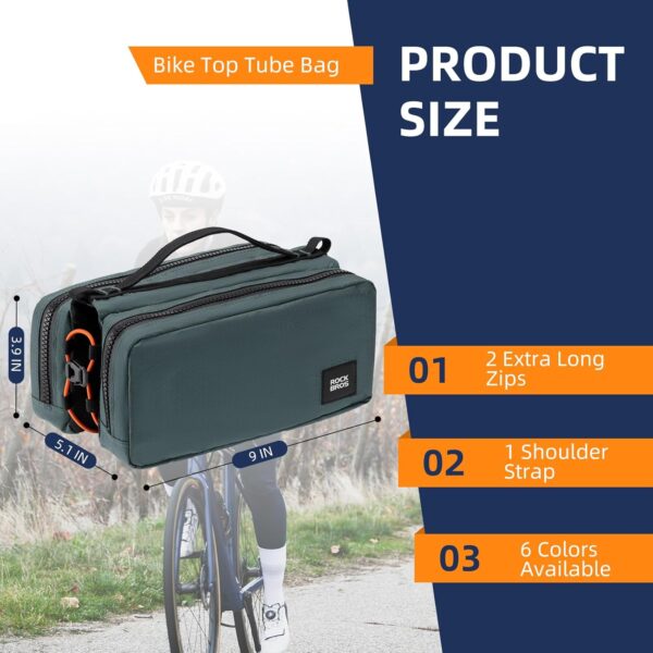 Bolsa ROCKBROS Bike Top Tube Bag – 2L