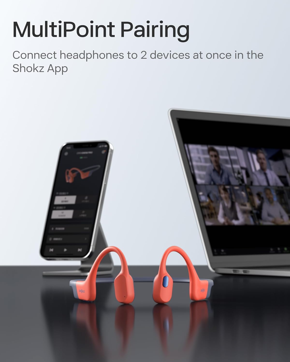 Fones de Ouvido Esportivos Shokz OpenSwim Pro Condução Óssea MP3 e Bluetooth
