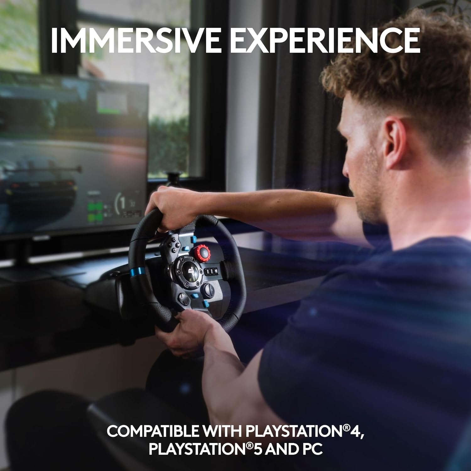 Logitech G29 Driving Force - Volante e Pedais para Simulação de Corrida