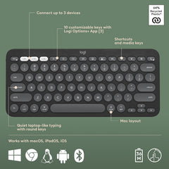 Logitech Pebble 2 Combo (Teclado + Mouse Sem Fio)