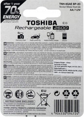 Pilhas Toshiba AA – Pack com 2 Unidades