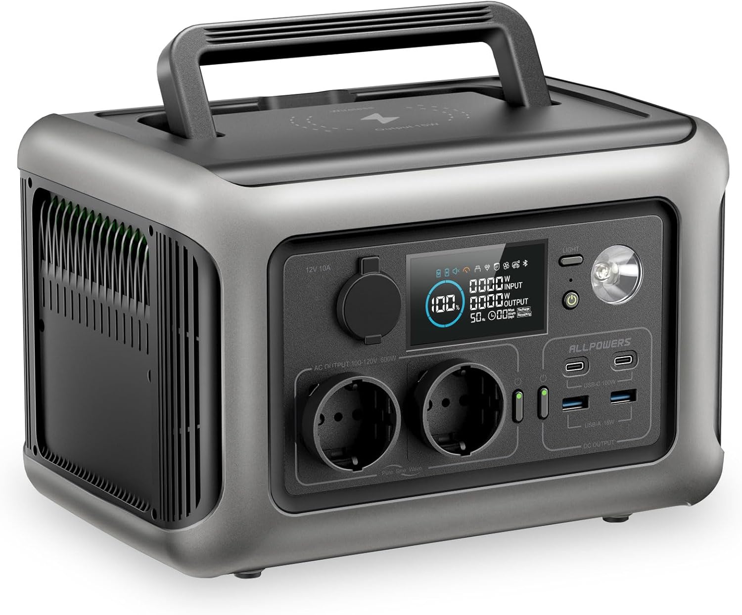 Estação de Energia Portátil ALLPOWERS R600 - 600W