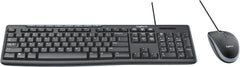 Kit Teclado e Rato USB Logitech MK200 Combo Com Fio Teclas de Atalho Multimédia e Design Resistente a Salpicos