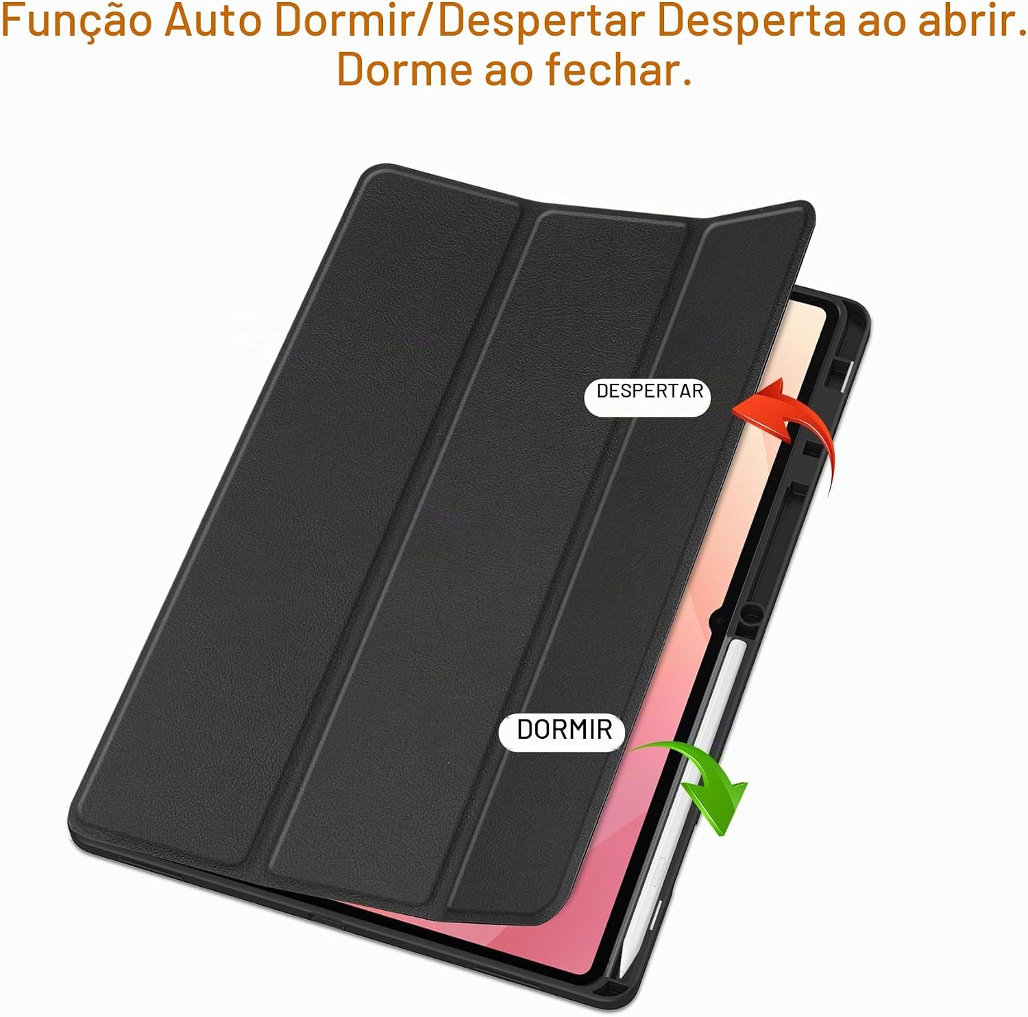 Capa de Proteção Livro Moobifi Business Series para Tablet Samsung Galaxy Tab S11 Ultra / S10 Ultra / S9 Ultra 14.6" com Suporte para S Pen - Preta