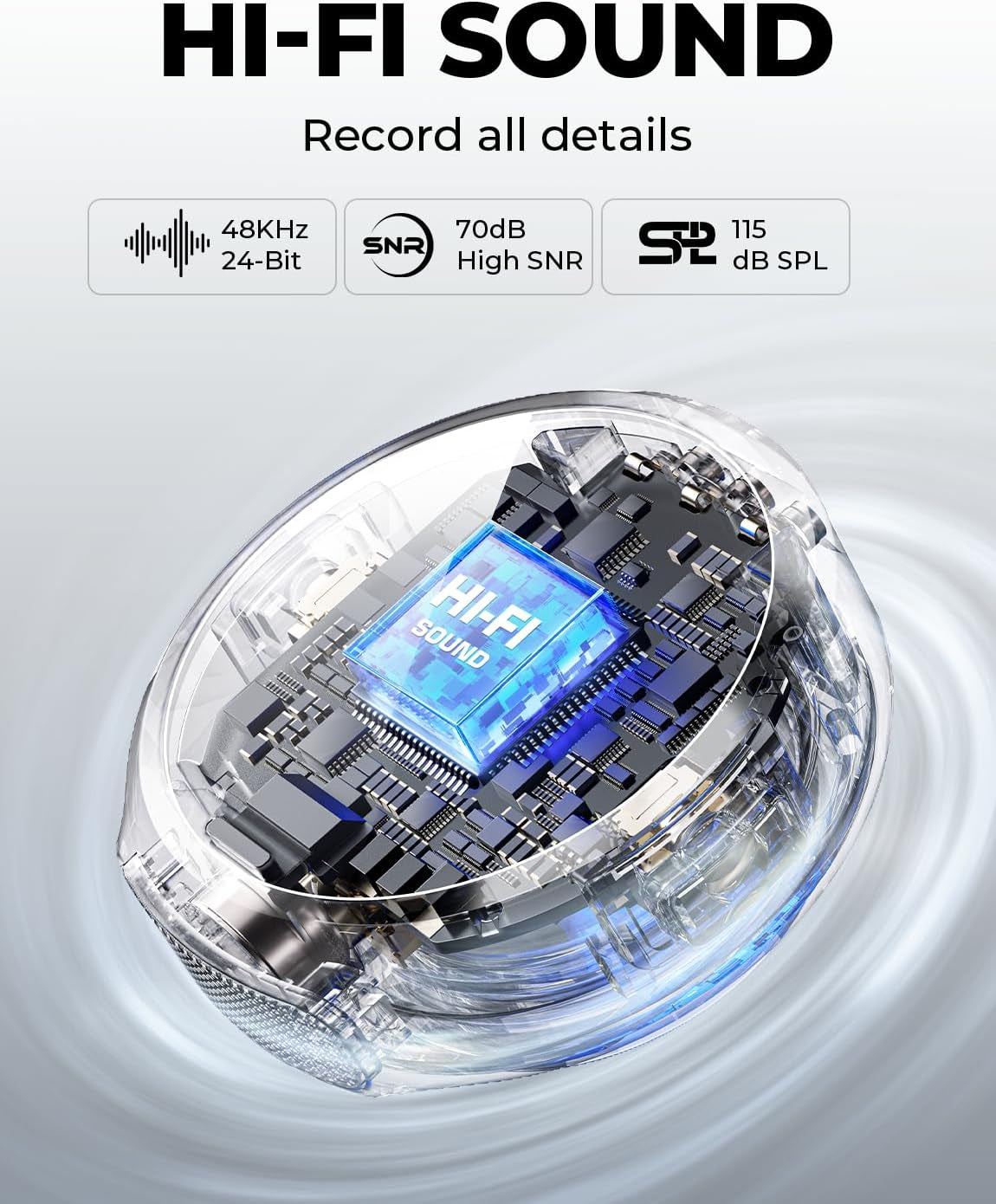 Microfone de Lapela Sem Fio Hollyland Lark M2 Duo