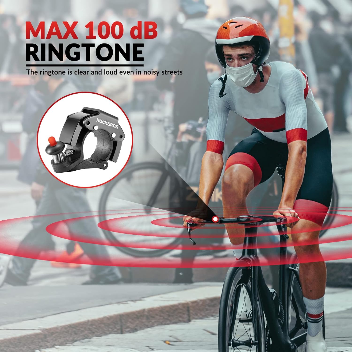 🔔 Campainha de Bicicleta ROCKBROS 34210006001