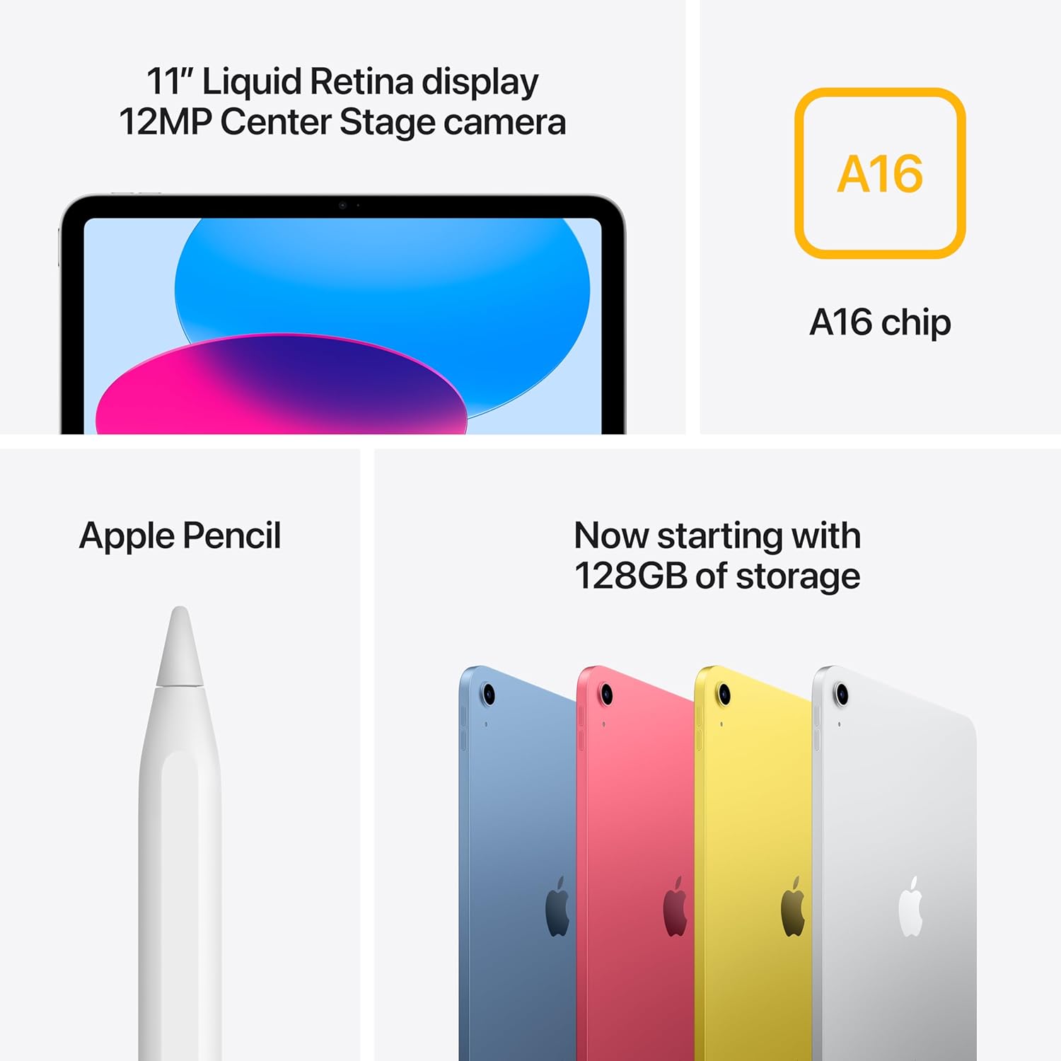 Apple iPad 11" (A16) 128GB Wi-Fi 6