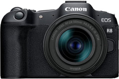 Câmera Mirrorless Full-Frame Canon EOS R8 com Lente RF 24-50mm f/4.5-6.3 IS STM
