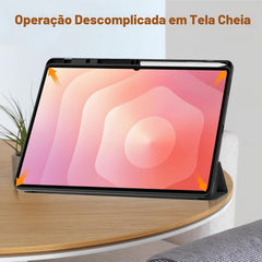 Capa de Proteção Livro Moobifi Business Series para Tablet Samsung Galaxy Tab S11 Ultra / S10 Ultra / S9 Ultra 14.6" com Suporte para S Pen - Preta