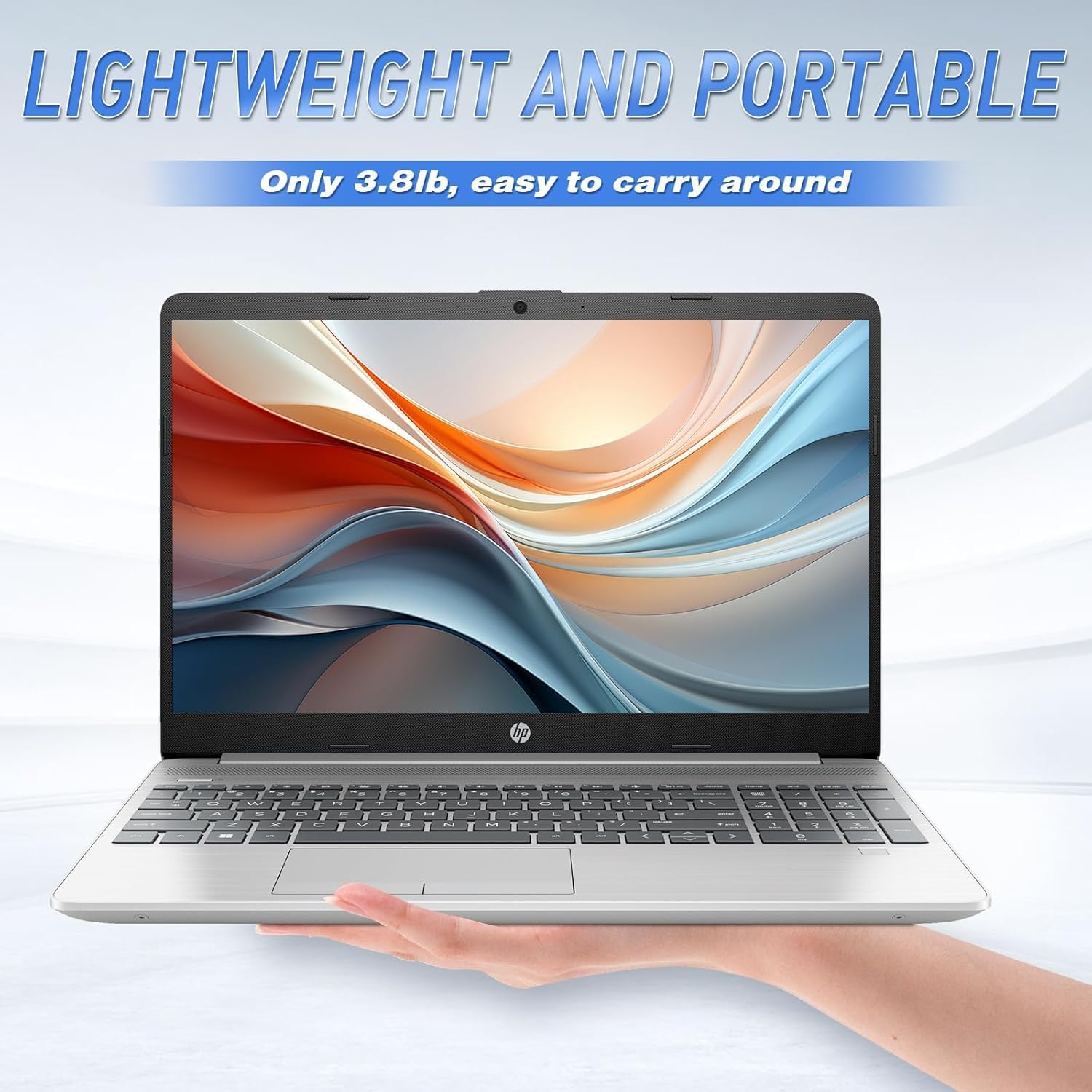 Portátil HP 250 G9 Intel Celeron N4500 | 4GB RAM, SSD Ultra-Rápido de 256GB, Ecrã de 15.6" Full HD Antirreflexo e Windows 11 Pro instalado