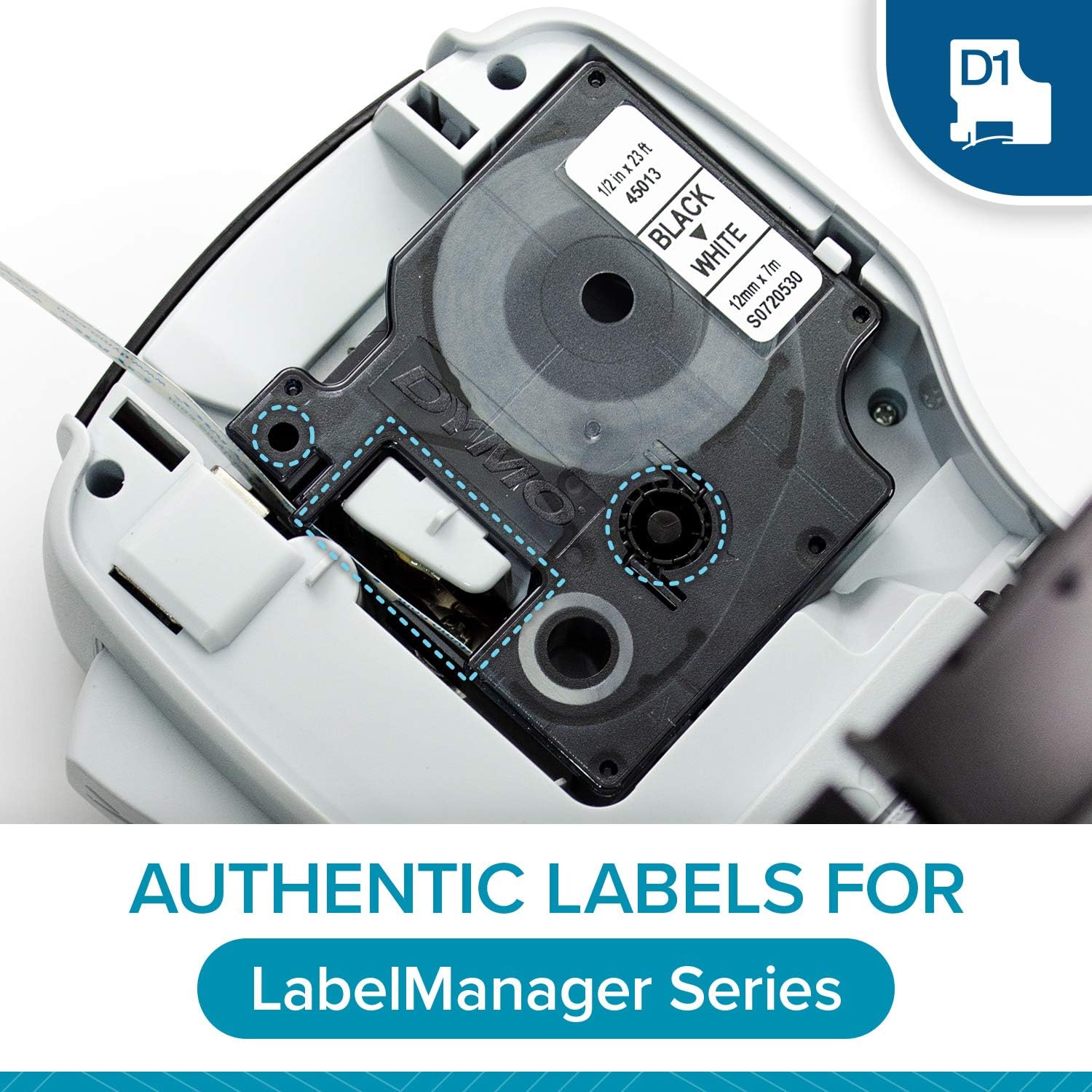 Rotuladora Eletrónica Portátil DYMO LabelManager 160 (LM160) | Teclado QWERTY Prático, Ecrã LCD de Pré-visualização e Mais de 220 Símbolos Incorporados