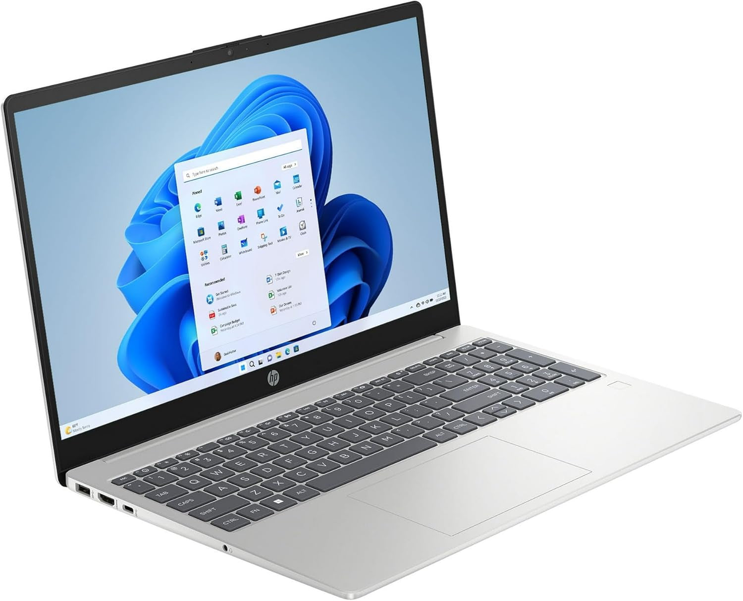 HP Laptop 15.6" – Intel Core i3-N305 | 8GB RAM | 256GB SSD | Natural Silver