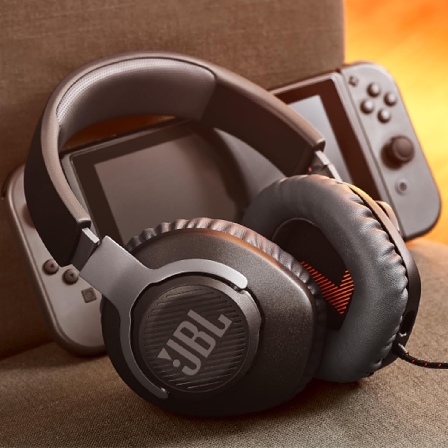 Headset Gamer JBL Quantum 100 Wired Over-Ear com Microfone Removível