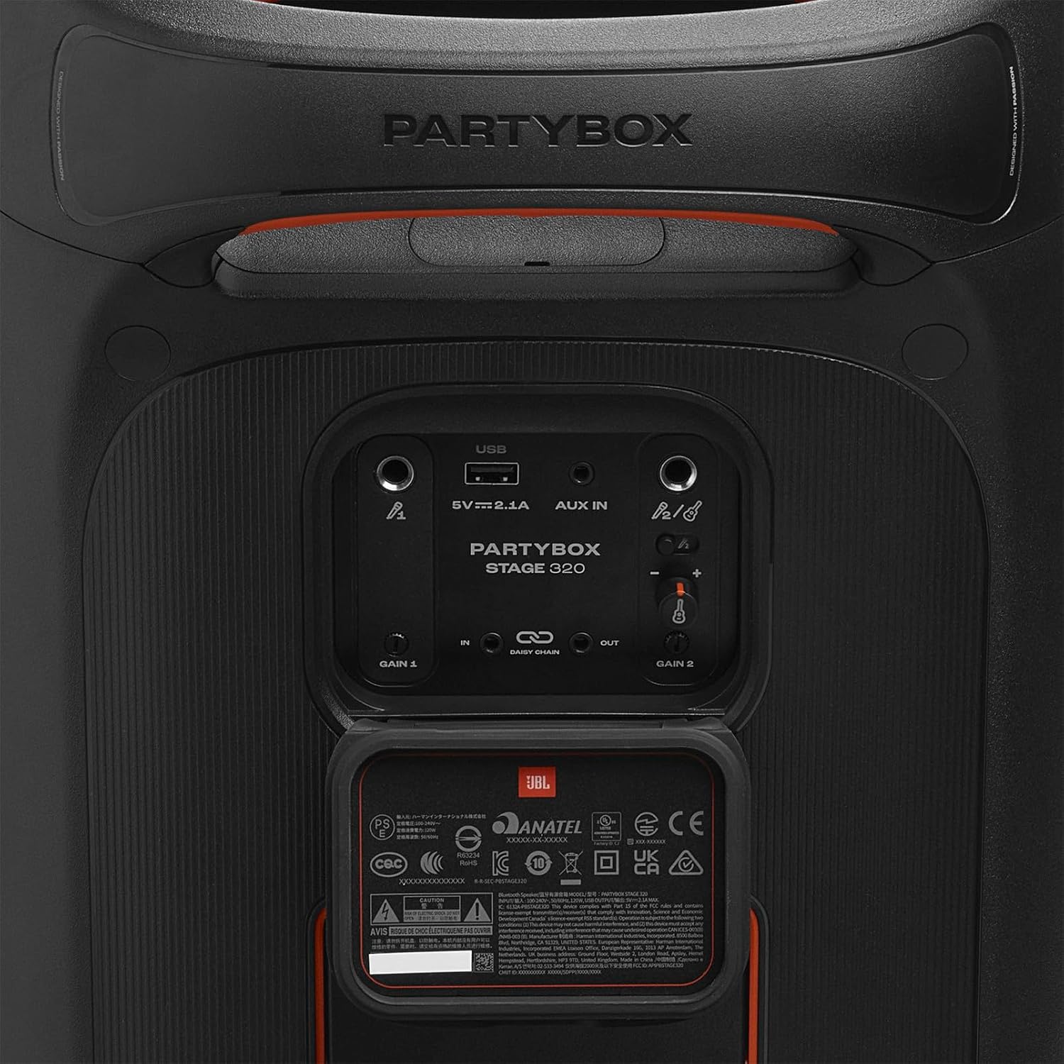 🔊 JBL PartyBox Stage 320 – Caixa de Som Bluetooth Potente com Rodas e Show de Luzes
