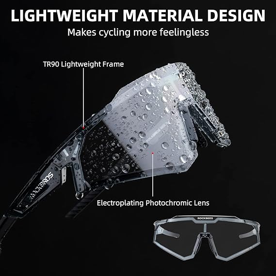ROCKBROS Óculos Esportivos Photochromic Cinza – Mod. 14110006004
