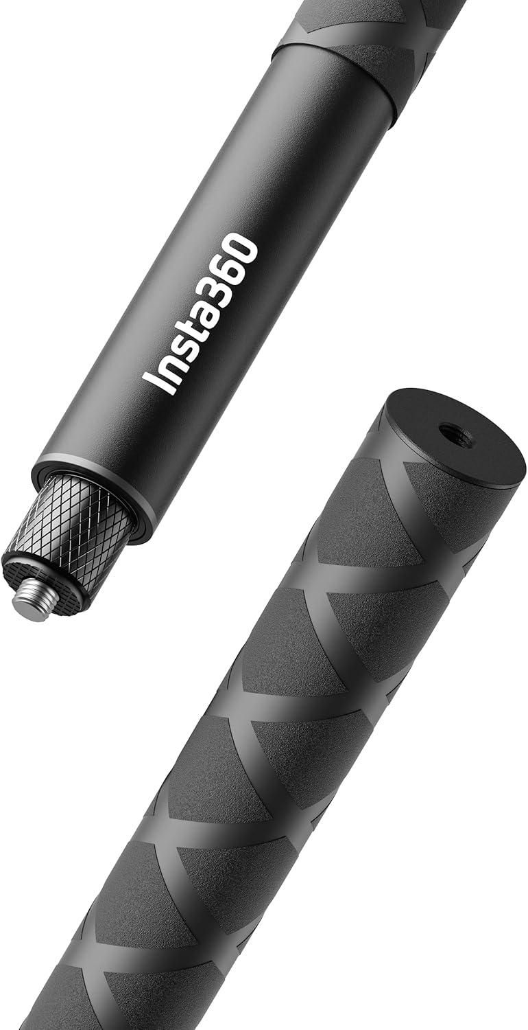 INSTA360 INVISIBLE SELFIE STICK DE 114CM Destaques: Efeito Invisível Automático | Liga de Alumínio de Alta Resistência | Extensão até 1.14 Metros