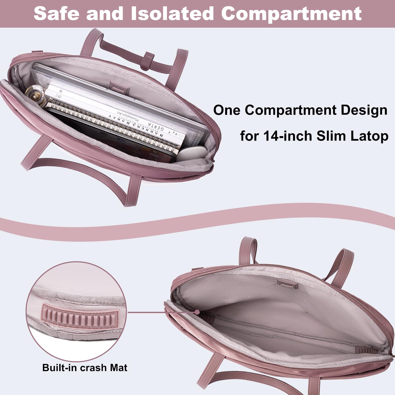 Chantria CB00772 - Bolsa para Laptop Feminina até 15,6"
