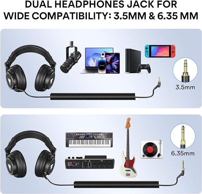 Fone De Ouvido Headphone Est?dio Drivers Maono Au-Mh501