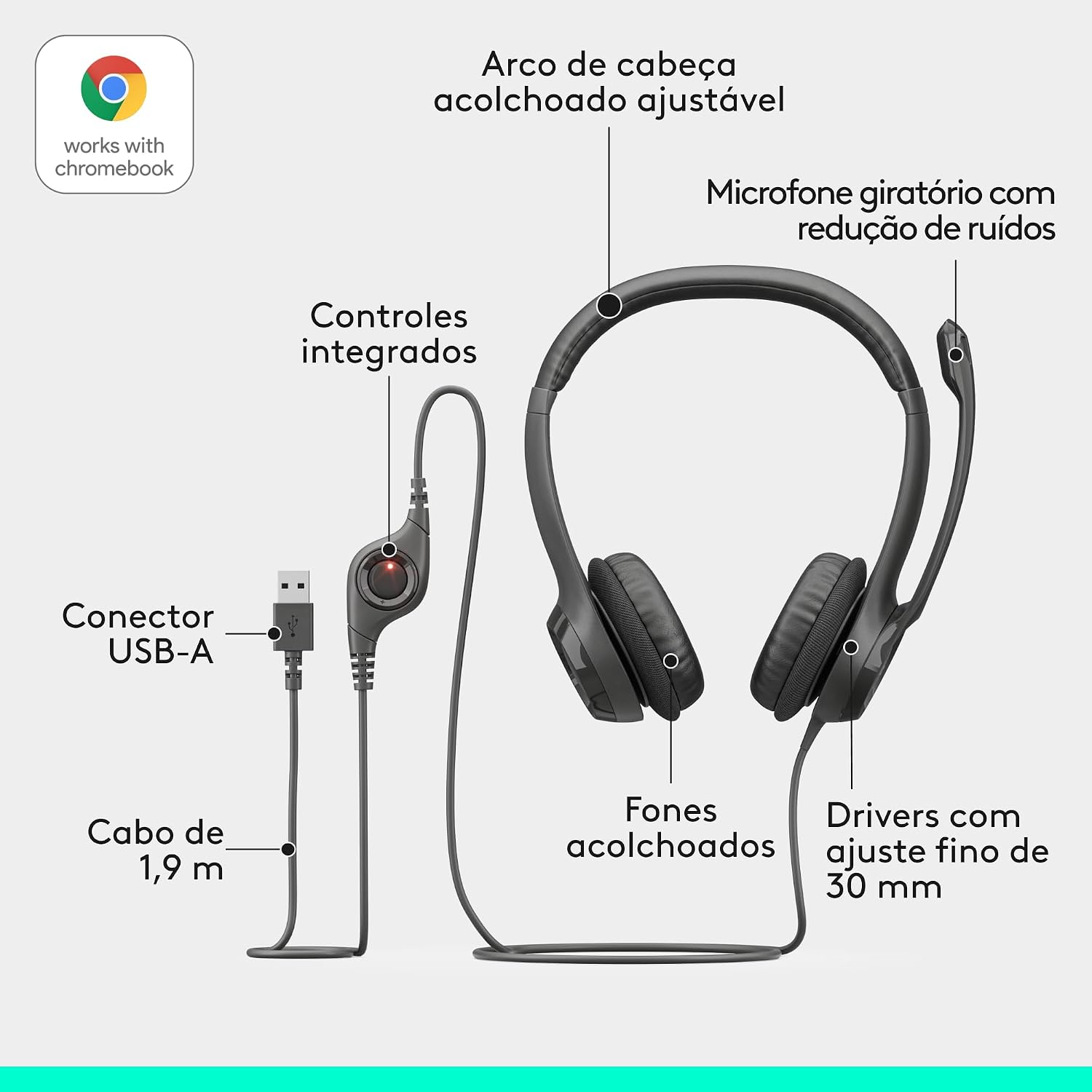 H390 USB Computer Headset
