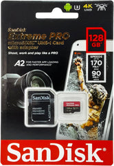 Cartão de Memória SanDisk Extreme PRO microSDXC UHS-I 128GB