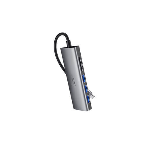 WIWU Alpha 532ST 5 In 1 Multi-Function USB-C Hub