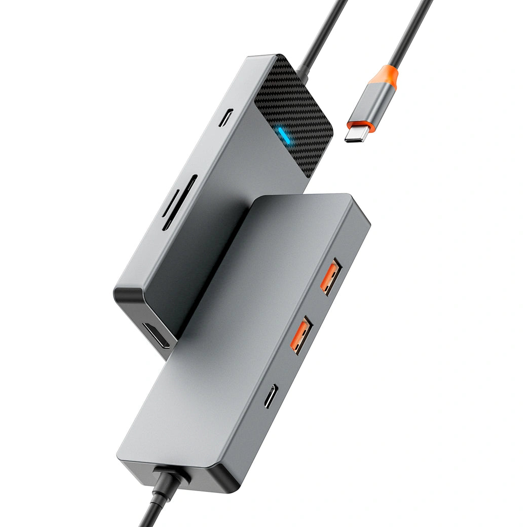WiWU Linker 431C – Hub Tipo C 4-em-1 / múltiplas portas USB & USB-C
