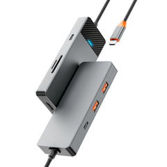 WiWU Linker 431C – Hub Tipo C 4-em-1 / múltiplas portas USB & USB-C