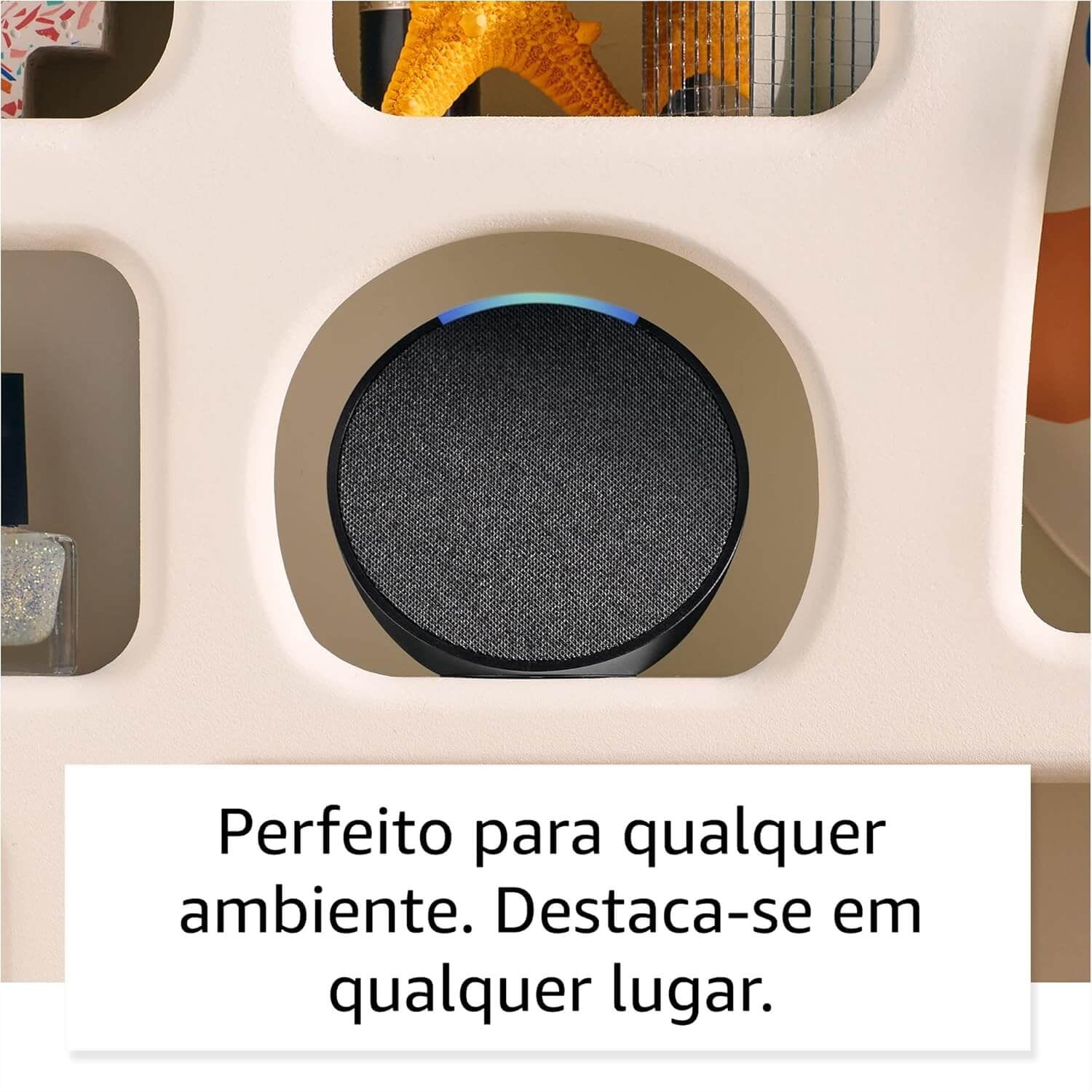 Caixa de som inteligente Amazon Echo Pop com Alexa