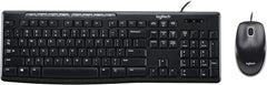 Kit Teclado e Rato USB Logitech MK200 Combo Com Fio Teclas de Atalho Multimédia e Design Resistente a Salpicos