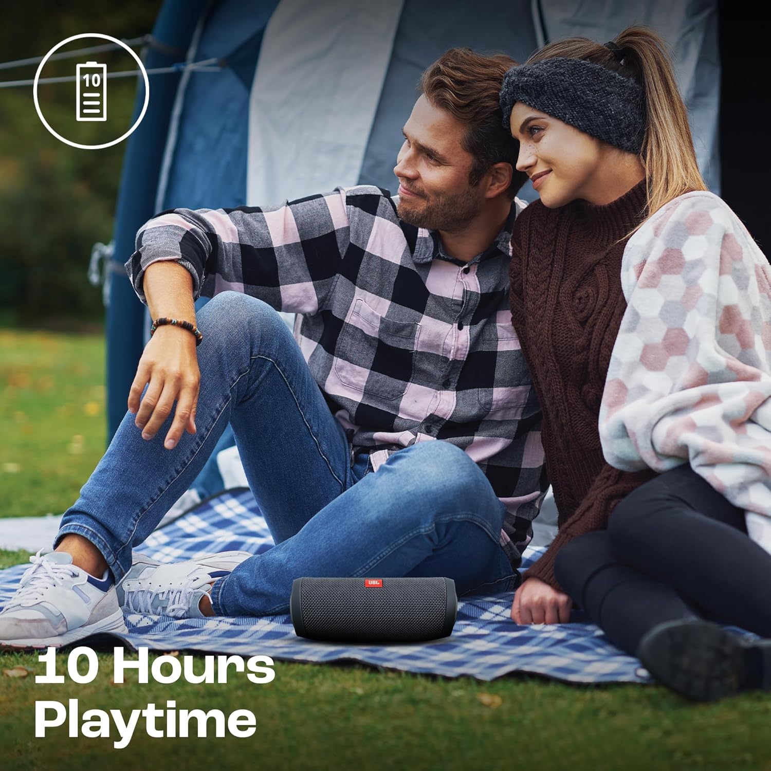 Coluna Bluetooth Portátil JBL Flip Essential 2 | Potência de 20W RMS, Até 10 Horas de Bateria, Certificação IPX7 À Prova D’água e Conexão Tipo-C