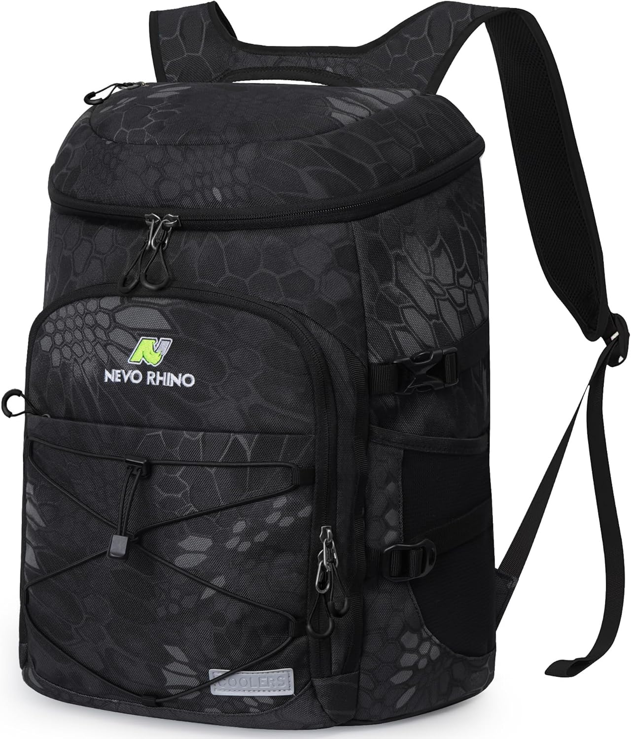Mochila Térmica N NEVO RHINO 2023 | Capacidade para 36 Latas – Impermeável e Dobrável (Cobra Black)