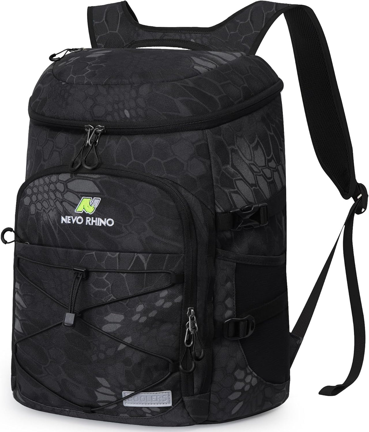 Mochila Térmica N NEVO RHINO 2023 | Capacidade para 36 Latas – Impermeável e Dobrável (Cobra Black)