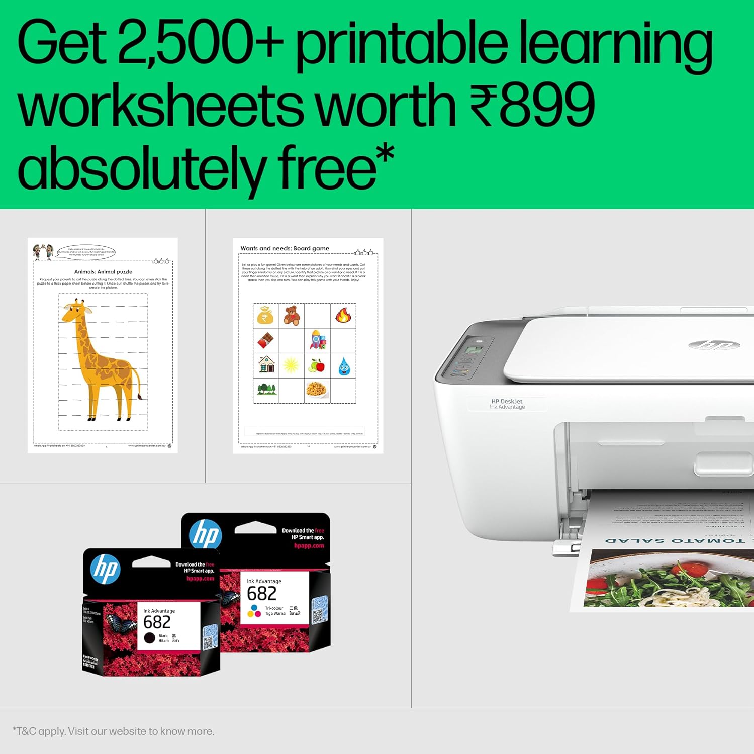 HP DeskJet Ink Advantage 2876 – Impressora Multifuncional a Jato de Tinta