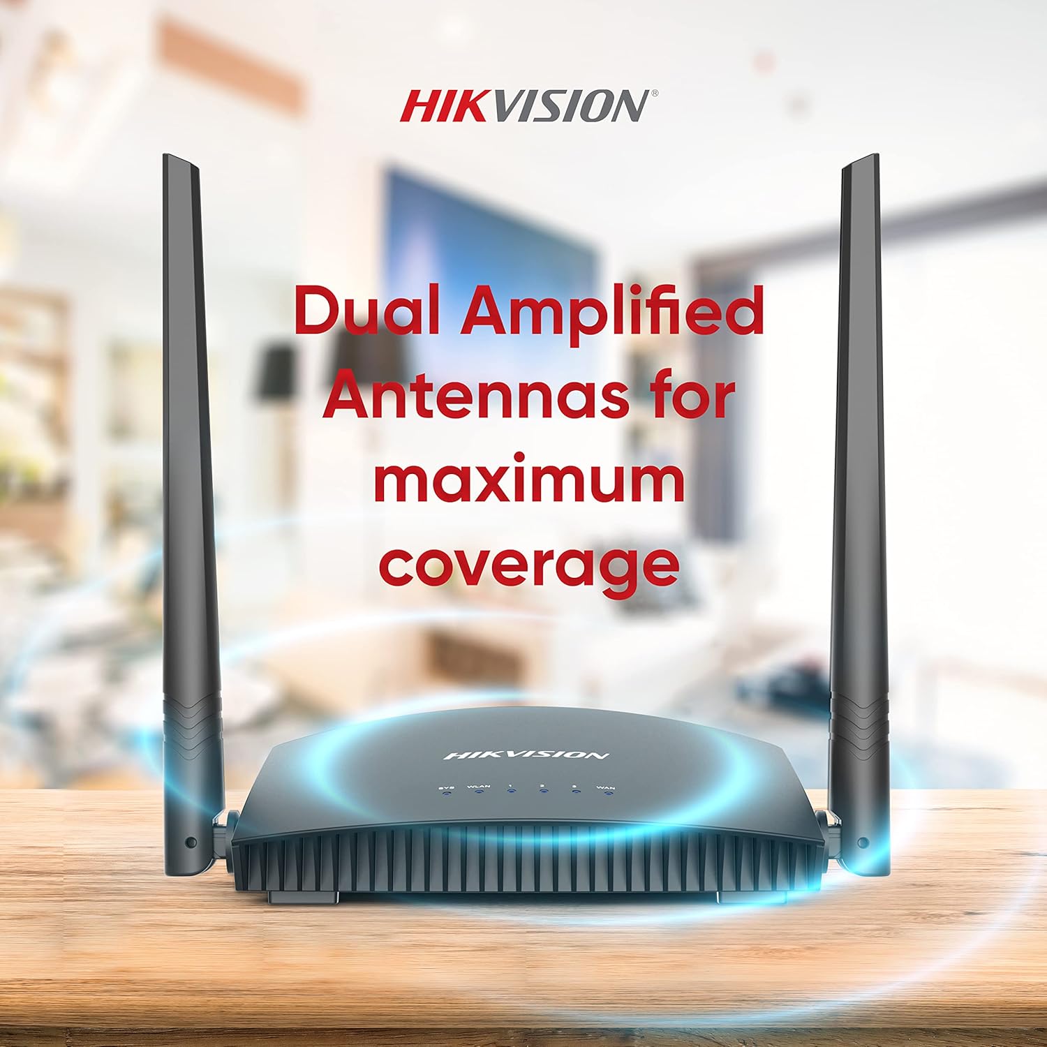 Hikvision DS‑3WR3N – Roteador Wireless 300 Mbps (2,4 GHz)