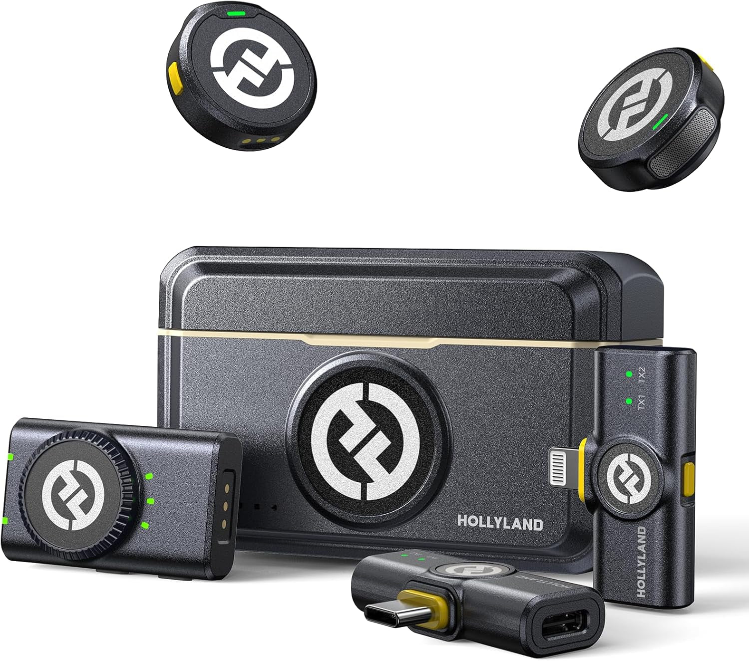Microfone de Lapela Sem Fio Hollyland Lark M2 Duo