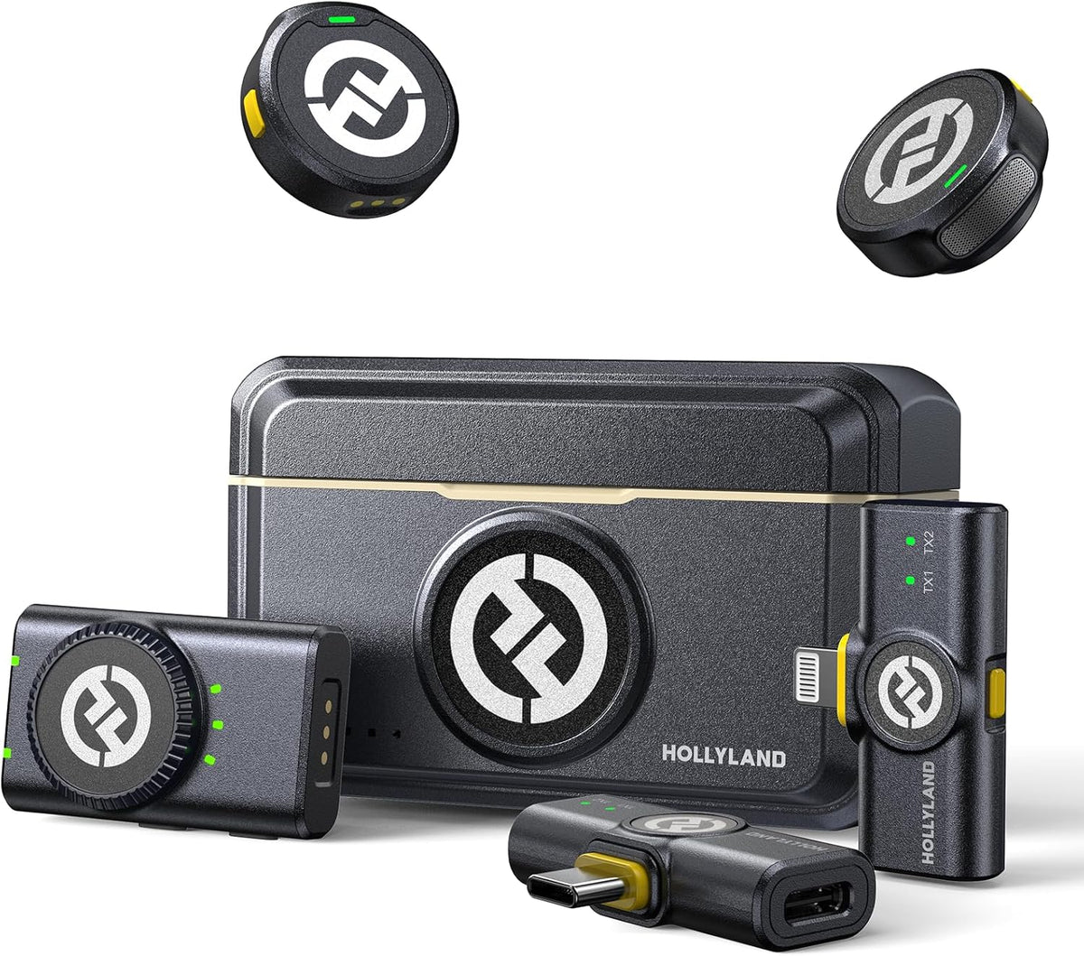 Microfone de Lapela Sem Fio Hollyland Lark M2 Duo