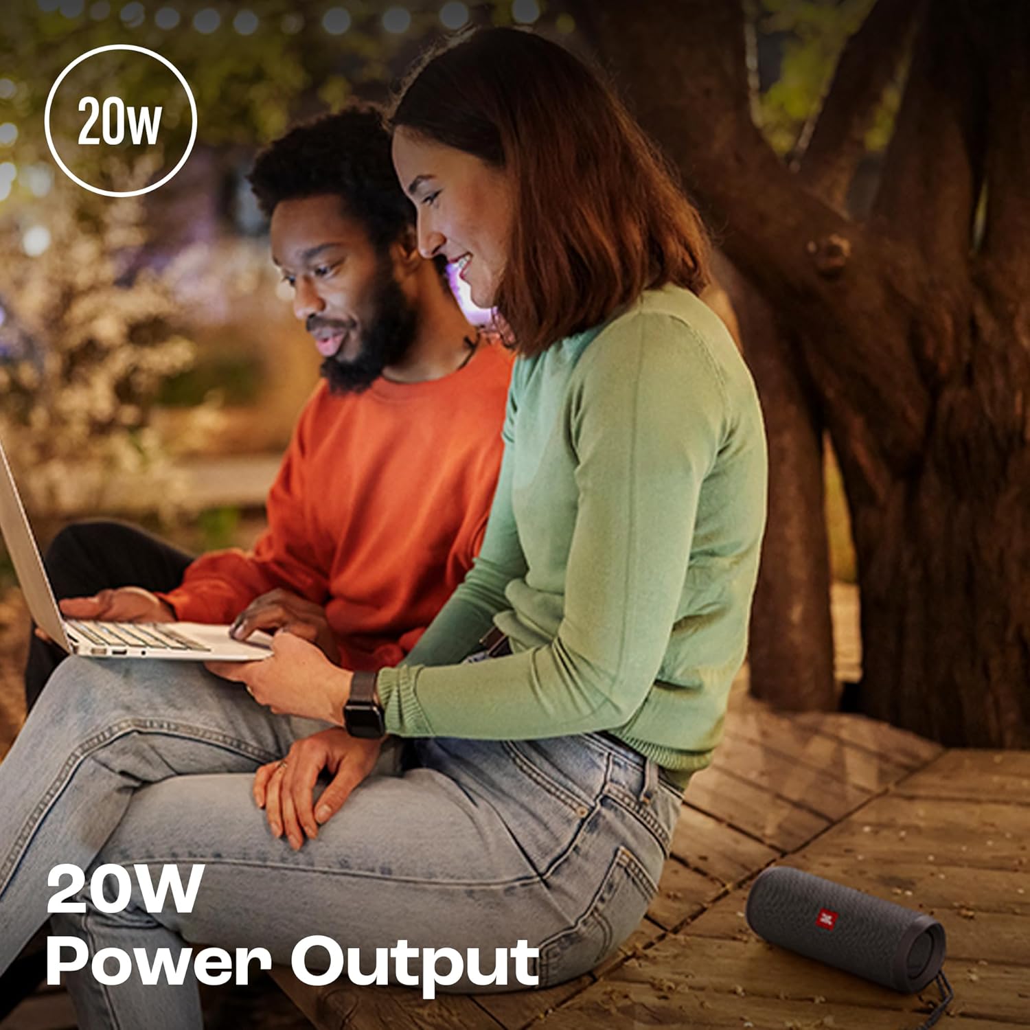 Coluna Bluetooth Portátil JBL Flip Essential 2 | Potência de 20W RMS, Até 10 Horas de Bateria, Certificação IPX7 À Prova D’água e Conexão Tipo-C