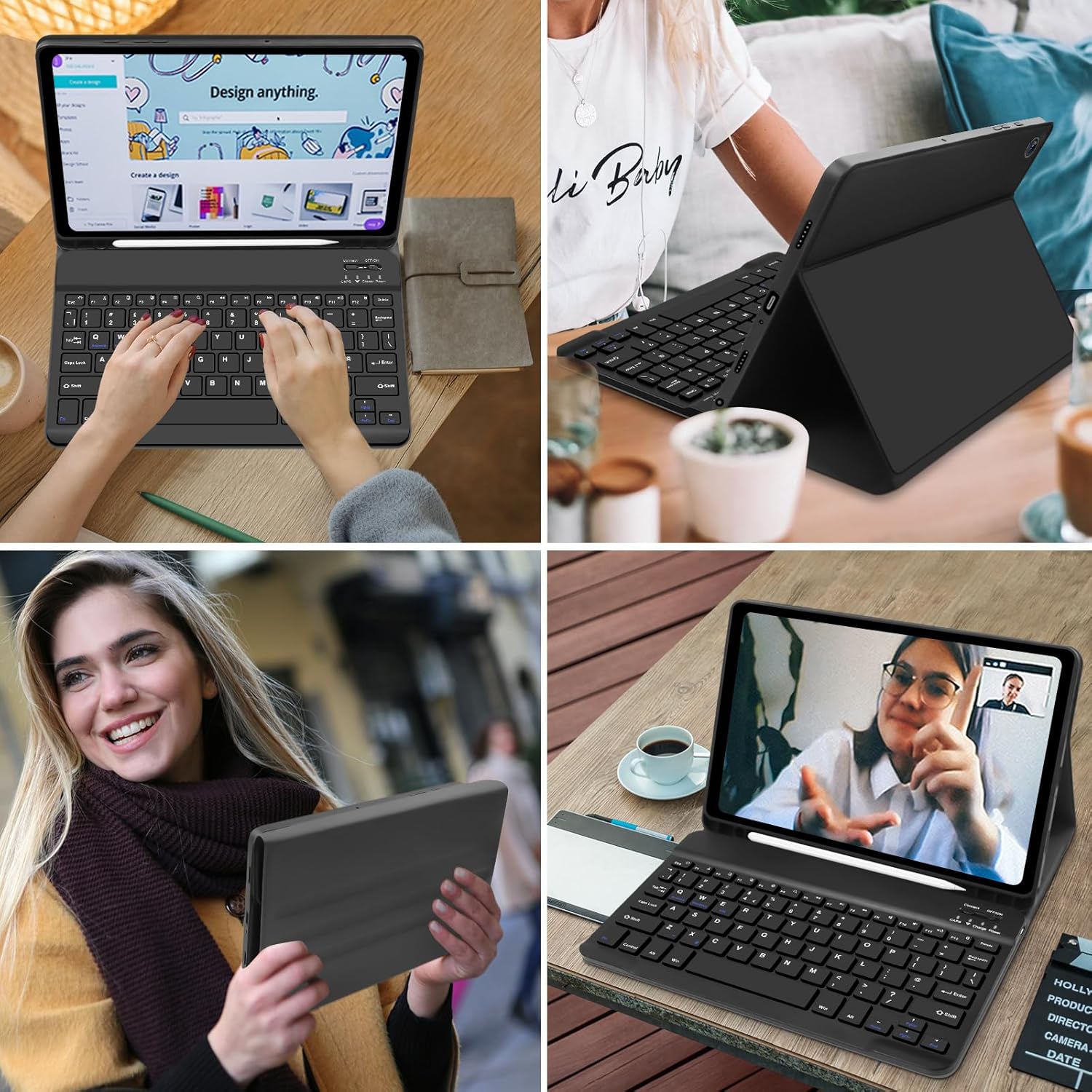 Capa com Teclado para Samsung Galaxy Tab A9 Plus