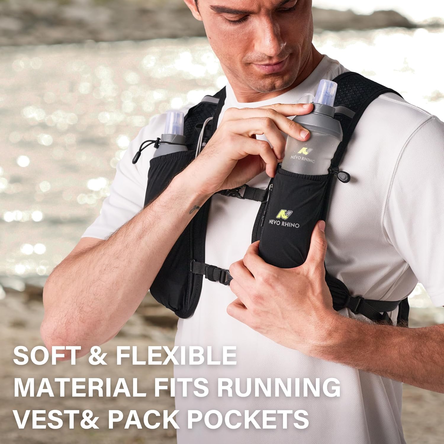 Soft Flask NNEVO RHINO 500ml | Garrafa Flexível em TPU – Livre de BPA e PVC