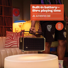 🔊 JBL Authentics 300 – Coluna Bluetooth Portátil com Design Retro e Som Premium